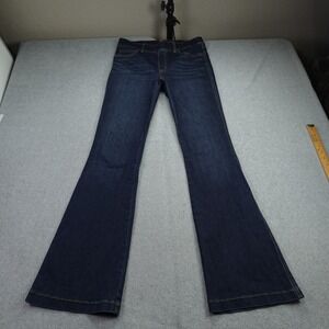 Spanx Jeans Womens Medium Blue Bootcut Trouser Clean Indigo Pull On Shape